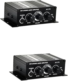 UKCOCO Audio Component Amplifiers 2pcs Audio Amplifier car amps Sound bar Mini Sound bar car Amplifier Small Amplifier Stereo