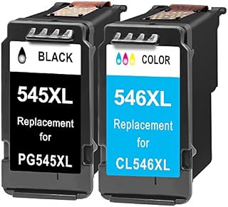 Inkwood 545 546 Ink Cartridges, PG-545XL CL-546XL Compatible for Canon 545 and 546 Printer ink, Black and Tri-colour, for Canon Pixma MG3050 MG2550S MG2950 MG2450 TS3150 TR4550 MG2500 MX495