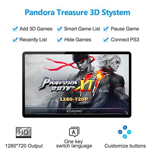 Best Brose PANDORAS BOX 11 1280X720 Full Hd Video Game Console With Arcade Joystick Support Hdmi Vga Output thumb #2