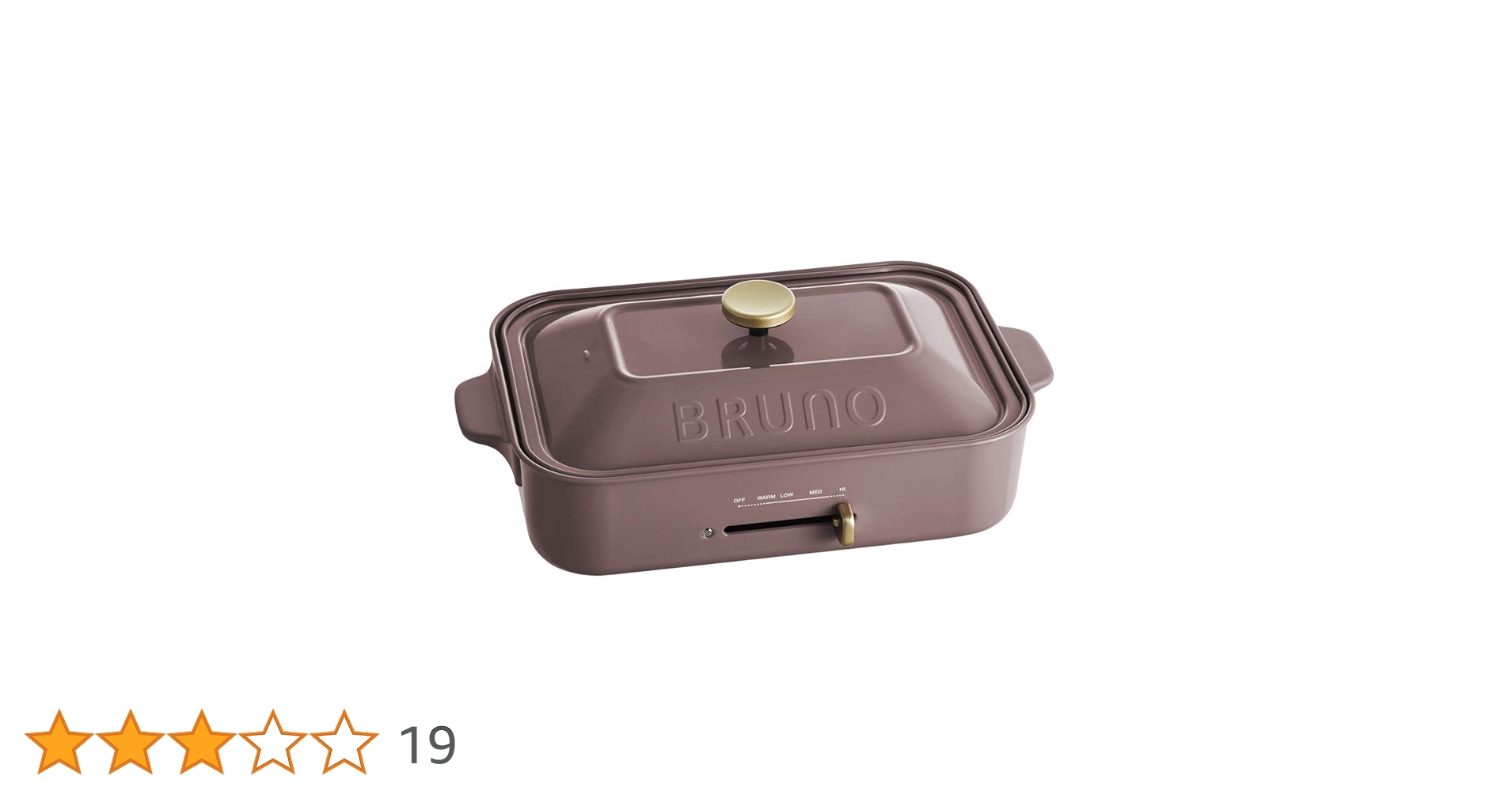 Amazon | BRUNO コンパクトホットプレート パープル サイズなし