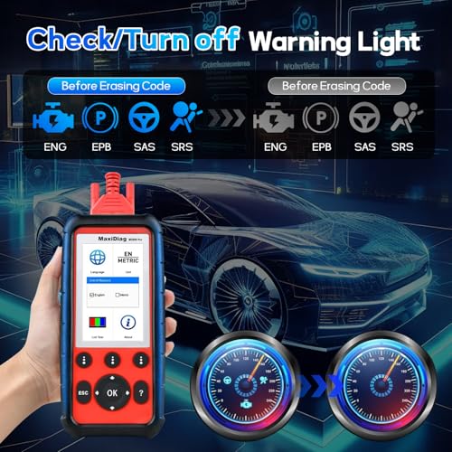 Autel MaxiDiag MD808 PRO OBD2 Scanner, Upgraded of MD806/MD805/MD802 Full System Diagnostic Scan Tool, 7 Services Read/Clear Codes DTC Lookup Oil Reset Battery Reset, Free Lifetime Update - Image 7