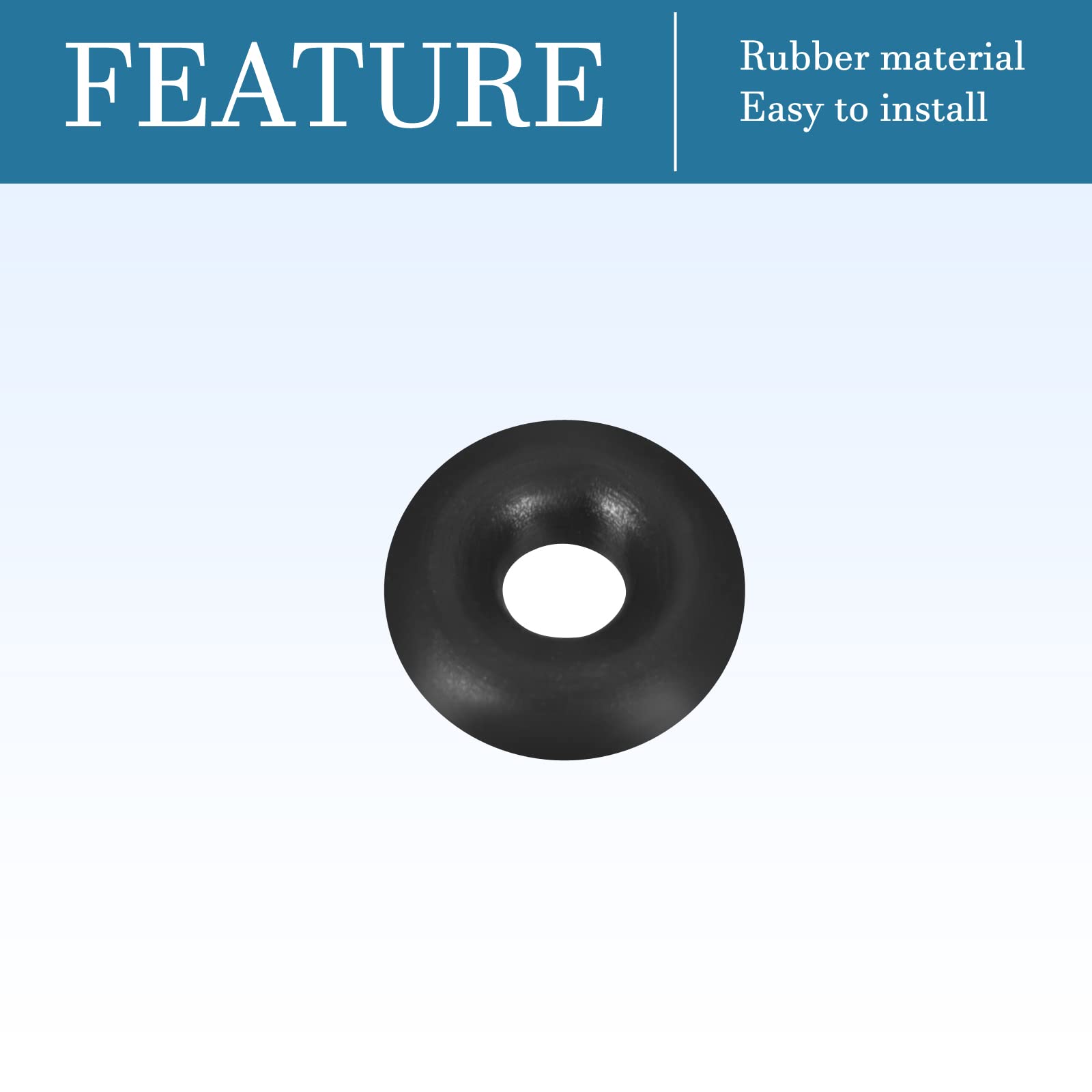 QUARKZMAN Nitrile Gomma O-Ring 7mm x 3mm x 2mm Guarnizioni di Tenuta Anelli Rubinetti Rotondo Guarnizione Rondella per Rubinetto Idraulica Riparazione Sigillatura Connessione, 50 Pezzi