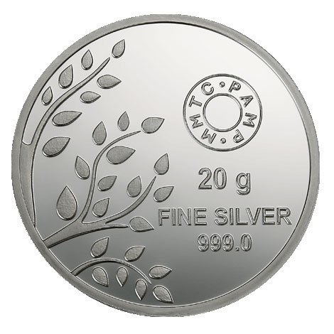 Image of MMTC - PAMP Banyan Tree Silver(999) Coin With Capsule Packing