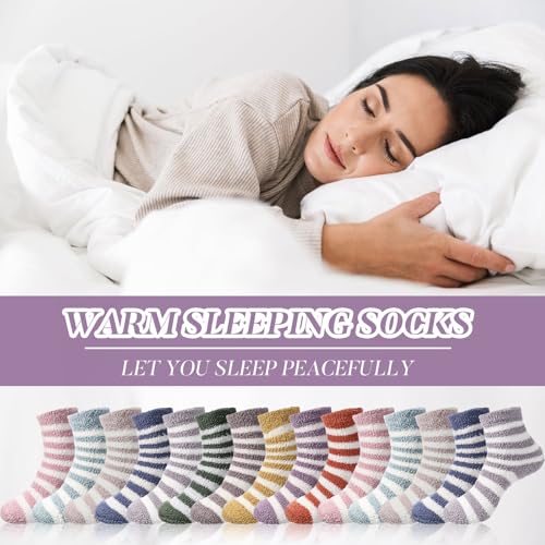 Image of Handepo 60 Pairs Women Fuzzy Socks Bulk