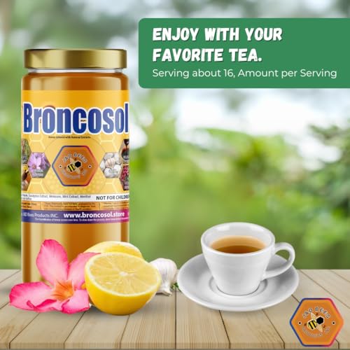 Broncosol Max miel infusionada con eucalipto y menta 12oz miniatura 4