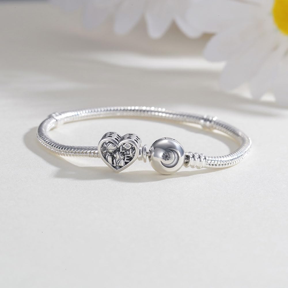 KEQ Me Charms for Pandora Bracelets S925 Silver Stocking Stuffers Gampad Controller YOGA Lucky Hamsa Hand Charm Beads Pendant Jewelry Christmas Gifts for Grandkids - Image 2