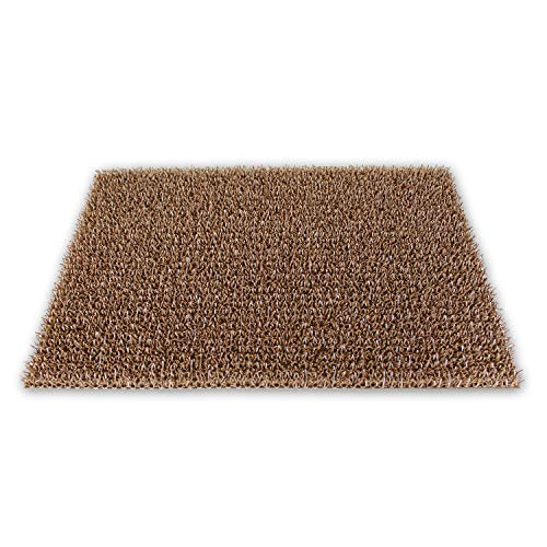 KAISER PLASTIC® Felpudo para Puerta Atrapador de Suciedad | Interior y Exterior | Tamaño 40 x 60 cm | Marrón Coco | Extremadamente Duradero Cover