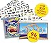 Hot Wheels Sticker Book Treasury - Activity Books for kids, 350 reusable stickers, 96 pages of fun