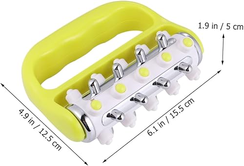 Miniatura 5 de 2pcs Cuerpo Rodillo Cepillo Abs Rodillo Amarillo Masajeador Rodillo Aleación de Aluminio Cepillo Masajeador