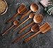 7pcs Long Handle Wooden Cooking Utensil Set Non-stick Pan Kitchen Tool,NAYAHOSE Wooden Cooking Spoons and Spatulas by UBae (7pcs Set)