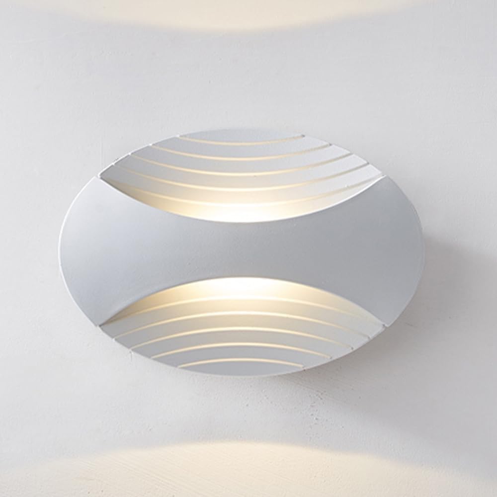 Lampka nocna LED w stylu skandynawskim, 7 W, lampa ścienna do salonu, przedpokoju, biura, sypialni, mini oprawa ścienna do wnętrz