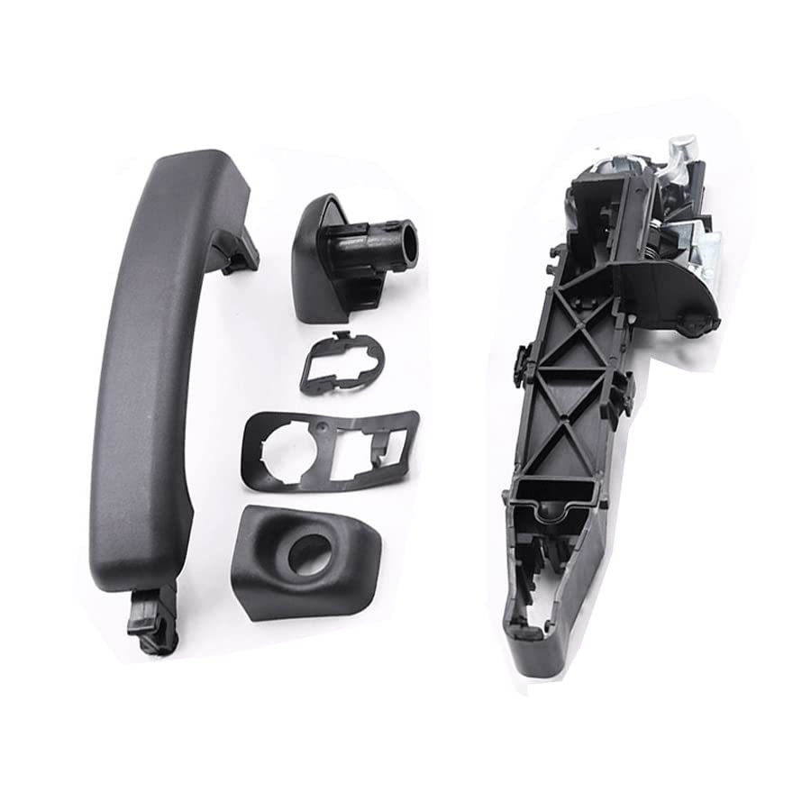 VHEUHZ Manija de puerta trasera soporte Juego de tiradores correderos para puerta delantera derecha con manija de puerta compatible con Renault Master Vauxhall Movano (delantero derecho)