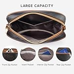 APHISON Quilted Crossbody Bags for Women Trendy,Vegan Leather Small Crossbody Purses Shoulder Handbags with Adjustable Strap