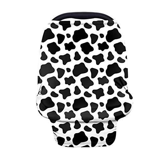 Image of Belidome Cow Print Stretchy Car Seat Covers for Boys Girls Baby Car Seat Cover Gift for Women Mom