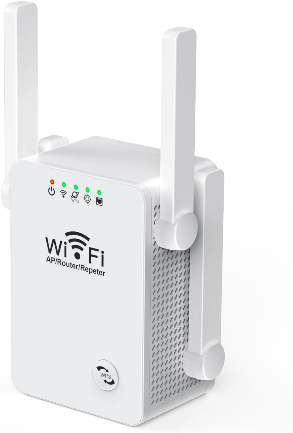 WiFi Extender Signal Booster for Home, Upgraded WiFi Range Extender Wireless Repeater Internet Amplifier with 4 High Power External Antennas Ethernet Ports for Whole Home WiFi Coverage 112