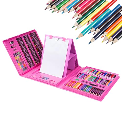 Crayon de couleur kit peinture enfant avec mallette de rangement rigide