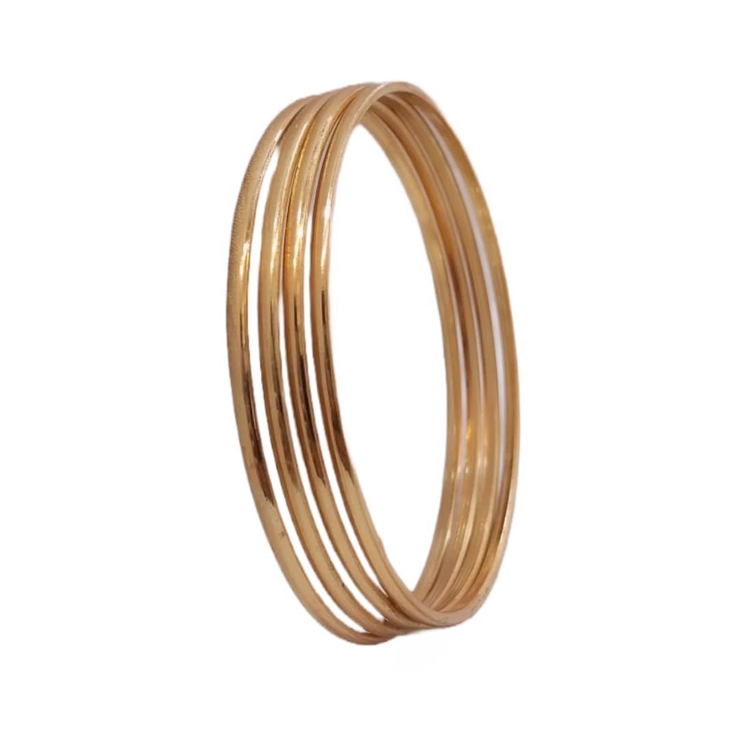 Padma One Gram Gold Plated Ethnic Plain Bangles For Women And Girls Pack Of 4 (2.10) (B0CQ4S96BZ) Amazon Price History, Amazon Price Tracker