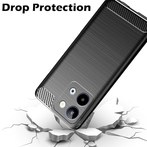 Image of Amazon Brand - Solimo Back Cover Case for Lava Storm Lite 5G | Compatible for Lava Storm Lite 5G Back Cover | 360 Degree Protection | Soft and Flexible (TPU | Matte Black)