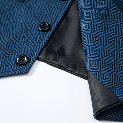 Mens Suit Vest Slim Fit Corduroy Formal Dress Casual Waistcoat with 3 Real Pockets V Neck Business for Suit or Tuxedo4