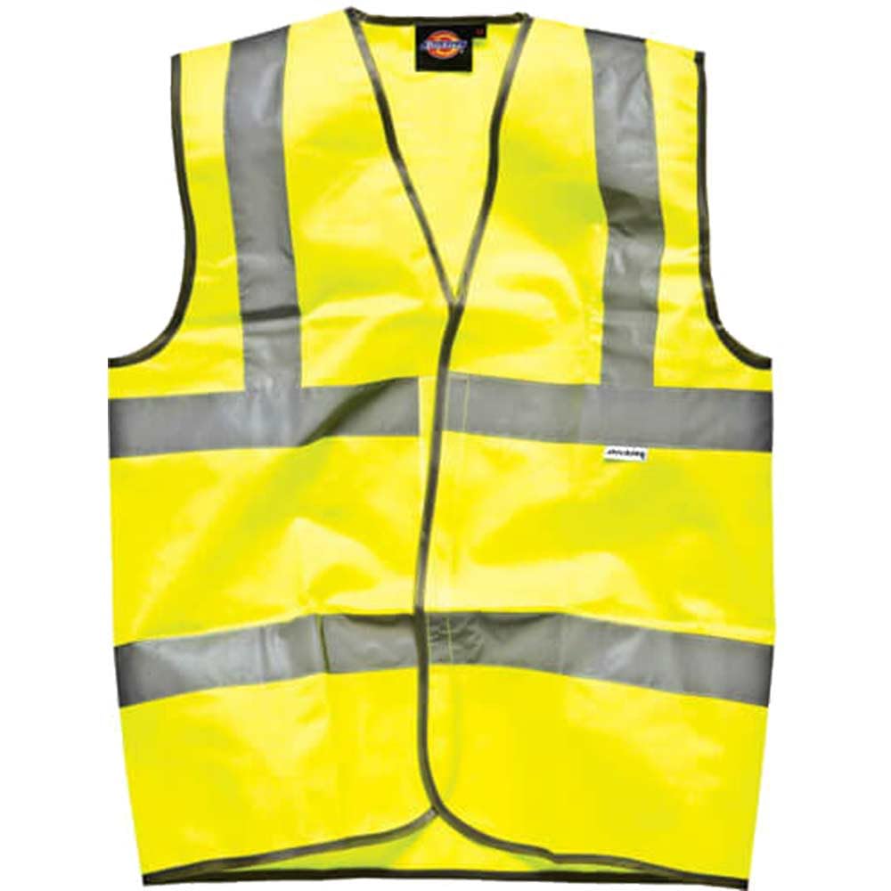 Dickies Hi Vis Safety Highway Waistcoat Yellow 2XL