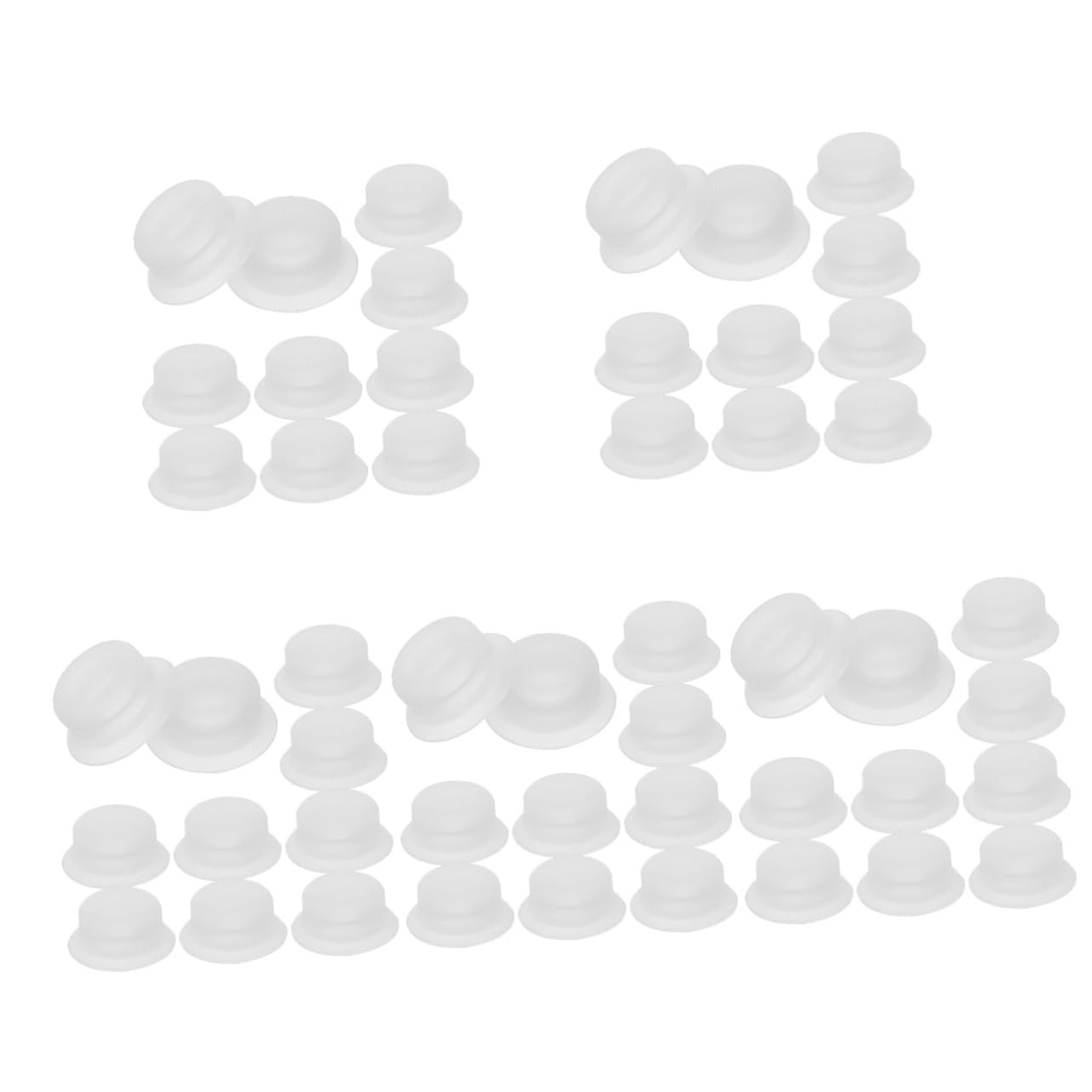 Alipis 50 Pcs Electric Pressure Cooker Accessories Pressure Cooker Gasket for Float Valves Pressure Pot Valves Cooker Valves Gaskets Accessories Pot Gaskets Cooker Parts White