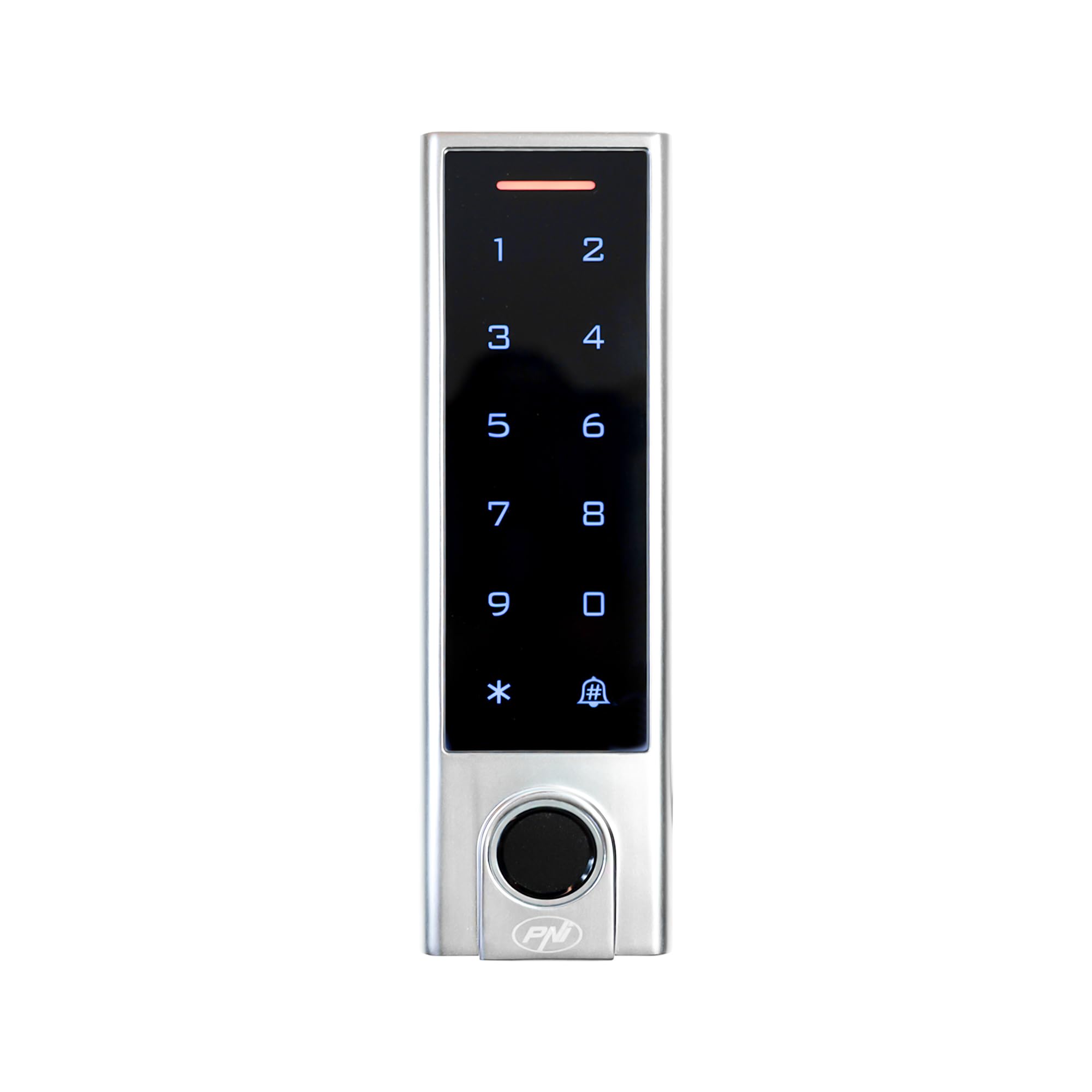 PNI DK350 access control keyboard with Wi-Fi, access card, fingerprint, PIN, touch, IP66, Tuya application