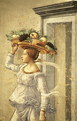 Peinture sur Toile Femme Portant des Fruits pour Chambre à Coucher