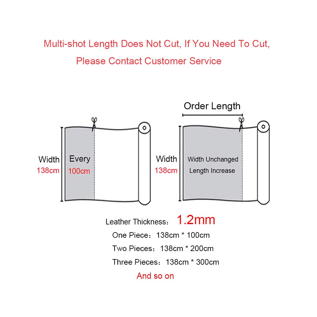 Leder Stoff Braun Kunstleder Kunstleder，1,2mm Dick Stoff Ledertuch Wasserdichtes Material Schneiderei Auto Polstersofa Autositzbezüge（138cm*100cm）(Size:3M)