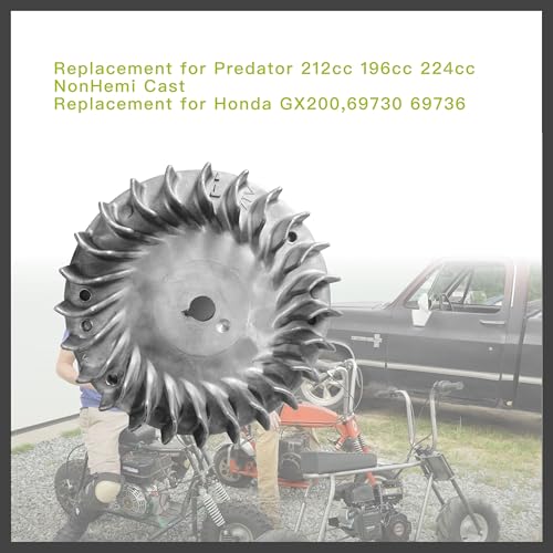 Image of Upgrade 212cc Flywheel 10krpm For Predator 212 Performance Parts 196cc 224cc NonHemi Cast,Fit for Honda GX200,69730 69736 Mini Bike Parts Aluminum
