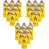 Alpen Camping Butan 18x400ml Gaskartuschen Gasflasche für Gaskocher Campingkocher Bunsenbrenner Lötbrenner 400ml EN417 (18)