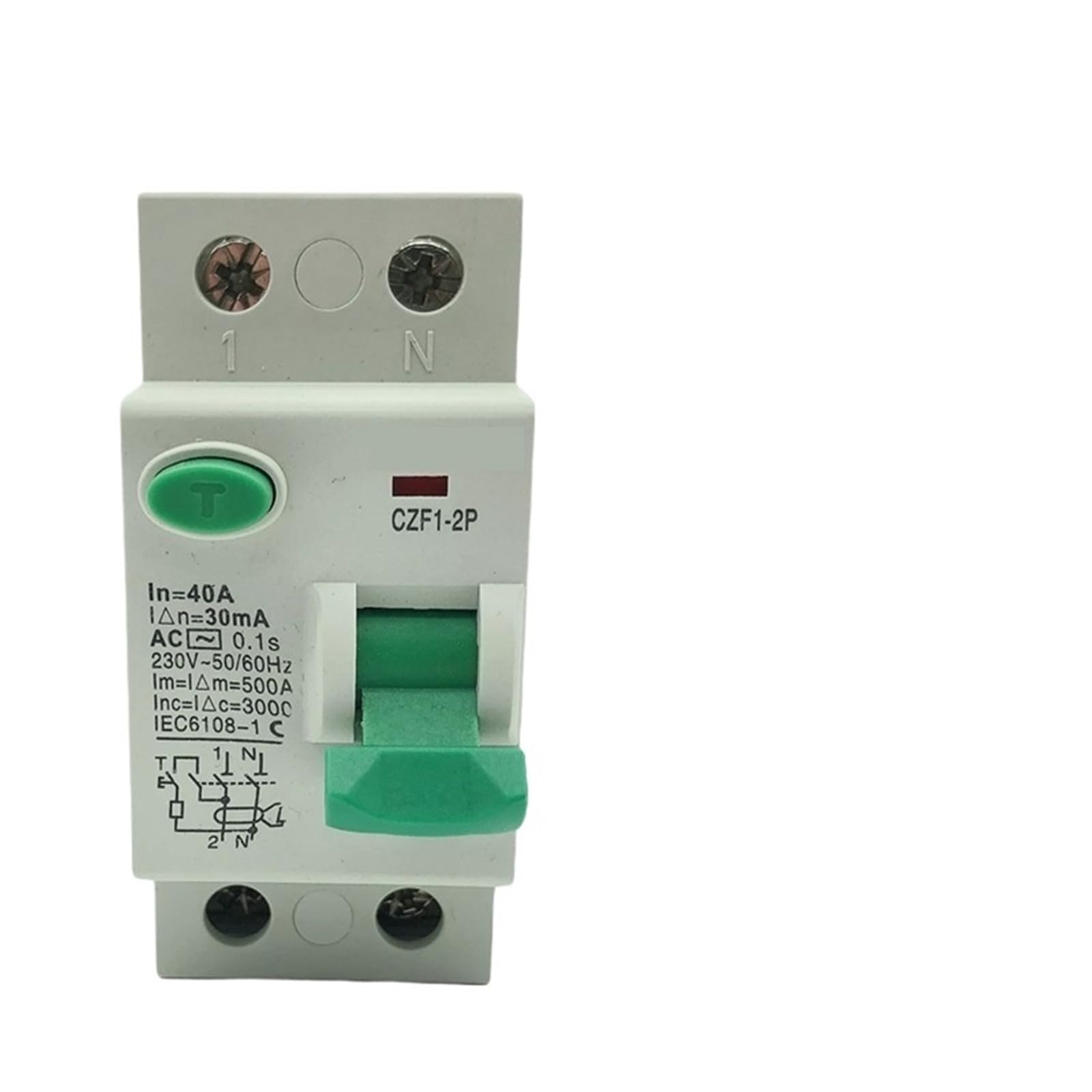 Disjoncteur différentiel type B bloque fuite CC borne recharge 2P - 7