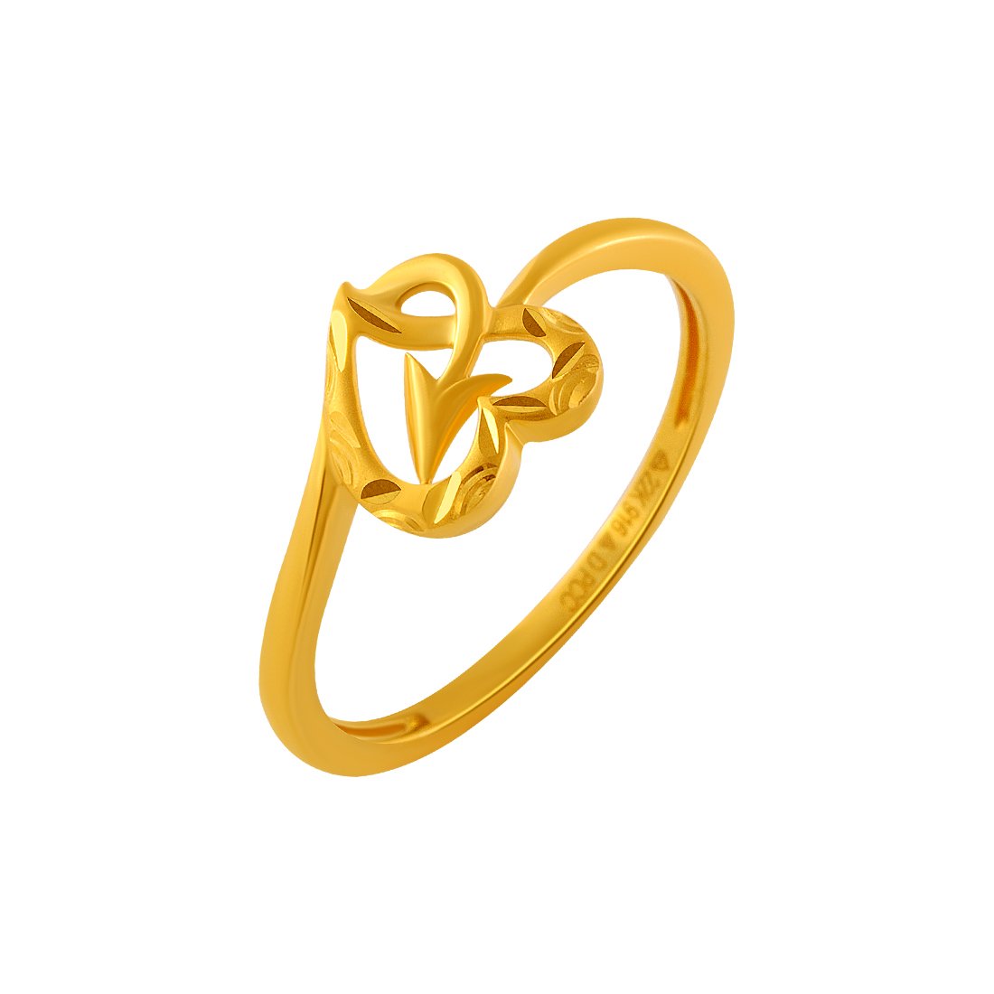 P.C. Chandra Jewellers22KT Yellow Gold Ring for Women - 1.97 Gram