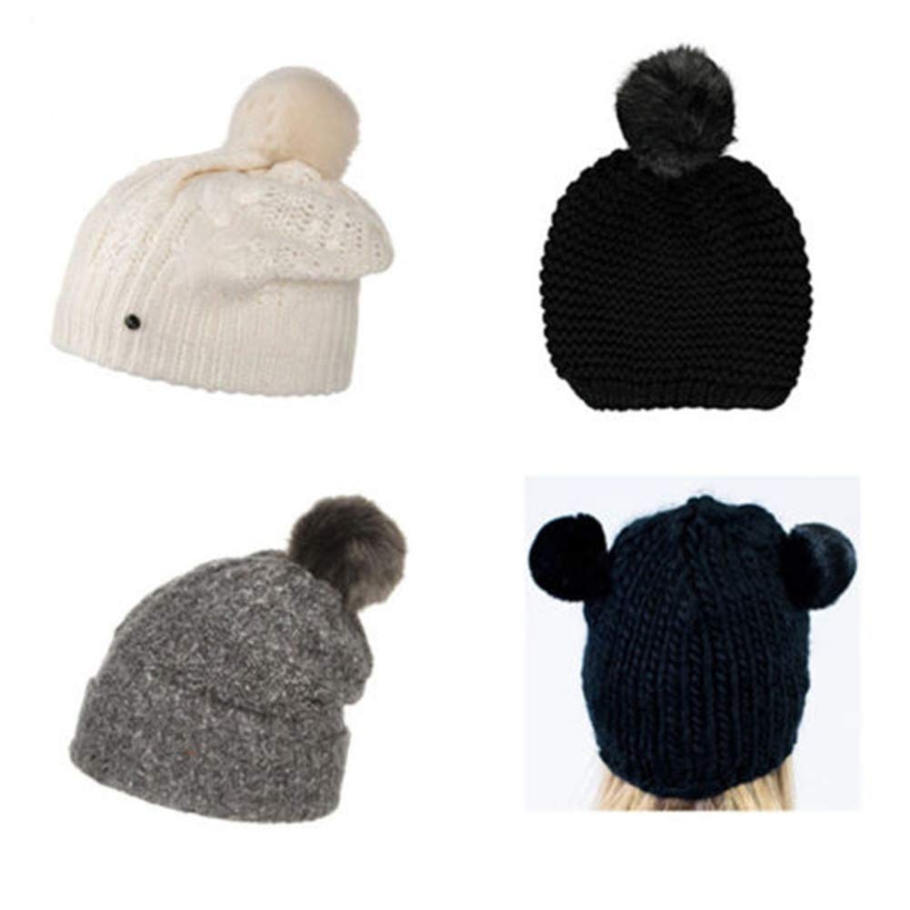 Fluffy Pom Pom DIY Faux Vos Ballen Zachte 16 STKS met Elastische lus voor Breien Hoed Sjaals Tas Sleutelhanger Accessoires