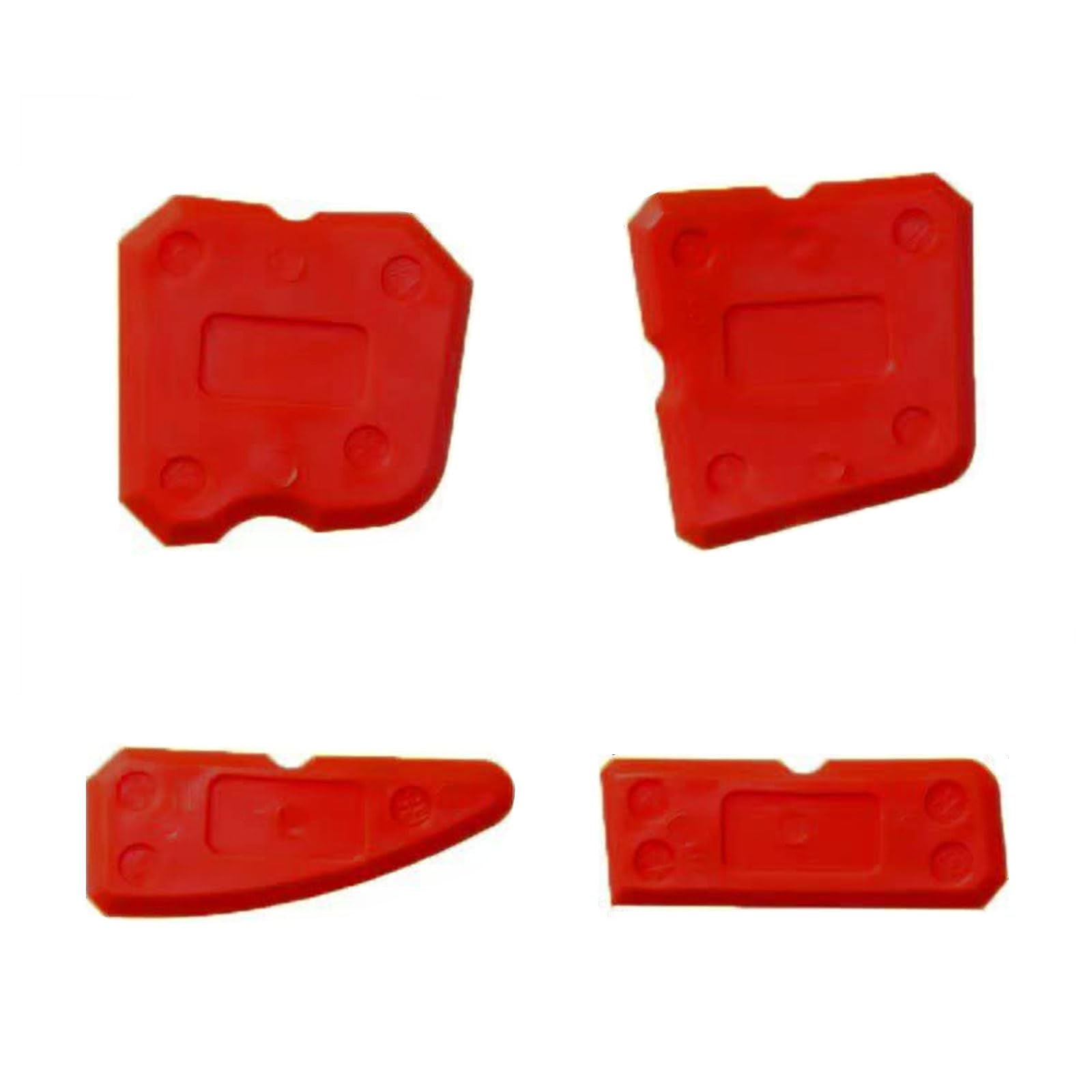 Buxuaaaa Red Color All Round Grout Maintenance Tool Scraper With Comfortable Grip For Home Improvement Surfaces Preparation Flexible Grout Cleaning Tool