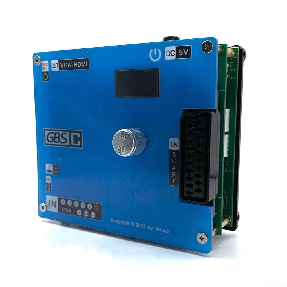 SPORTARC Convertidor GBSC, convertidor de video de control GBS, accesorio transcodificador de video para juegos, adaptador convertidor de video HD para juegos