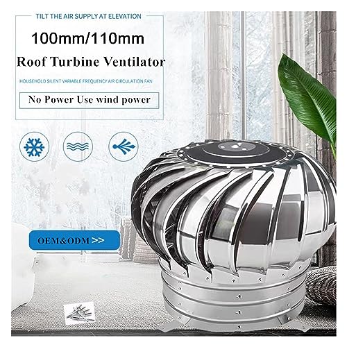 Ventilateur de toit anti condensation en acier inoxydable pour les combles