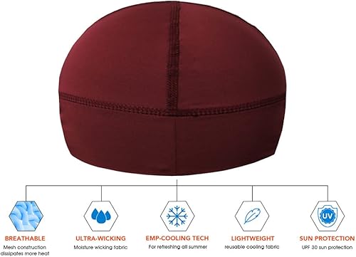 Miniatura 8 de Casco de enfriamiento de perfil bajoforro de sombrero duro, gorra de trabajo elástica, gorra de calavera que absorbe el sudor, protección solar para