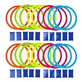 Boley Party Pizzazz! Hopscotch Ring Set with 20 Hoops and 20 Connectors - Great for Outdoor Play at The Park for Boys and Girls!