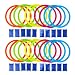Boley Party Pizzazz! Hopscotch Ring Set with 20 Hoops and 20 Connectors - Great for Outdoor Play at The Park for Boys and Girls!