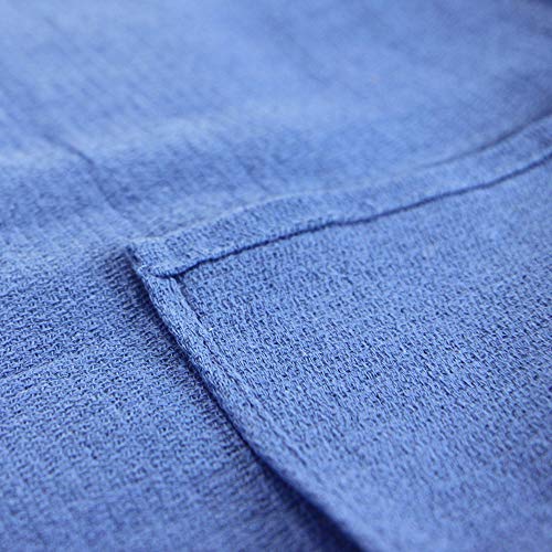 Arkwright Huck Absorbent Cleaning Towels - (Pack Of 12) Lint Free Auto Detailing Microfiber Cloth Perfect For Windows, Metal, Glass, And Ceramic, 16 X 26, Blue #TOP2