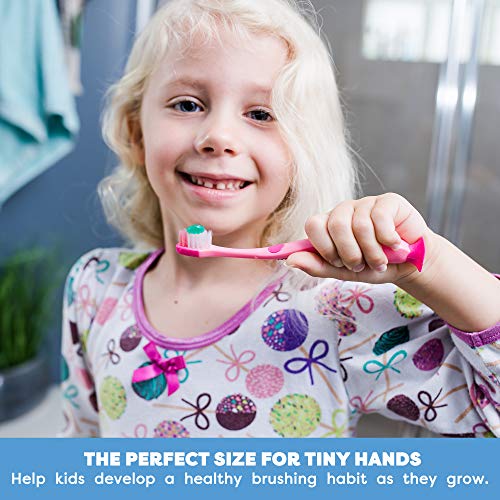 image for Lingito Kids Toothbrush Suction Cup with Covers, Toddler Toothbrush So