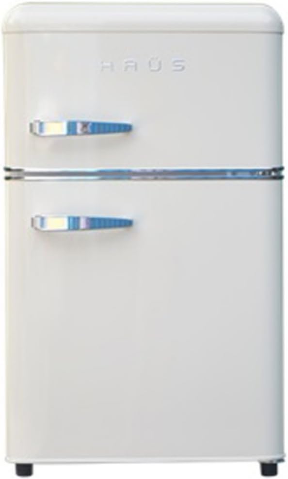 Bauer Haus Undercounter Double Door Retro Design Fridge Cream 80L BH48907CRE [Energy Class A+]
