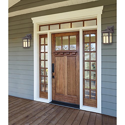 Westinghouse 6732800 Burnham One-Light Exterior Wall Lantern on Steel with Honey Art Glass, Oil Rubbed Bronze Finish, 1 Pack - Image 3