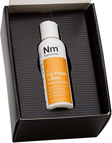 NANOMAN Nano Ceramic (SiO2) Car Polish +Seal. 100mL Kit Complete with Easy Application Nano Polish Application pad and polishing Cloths.