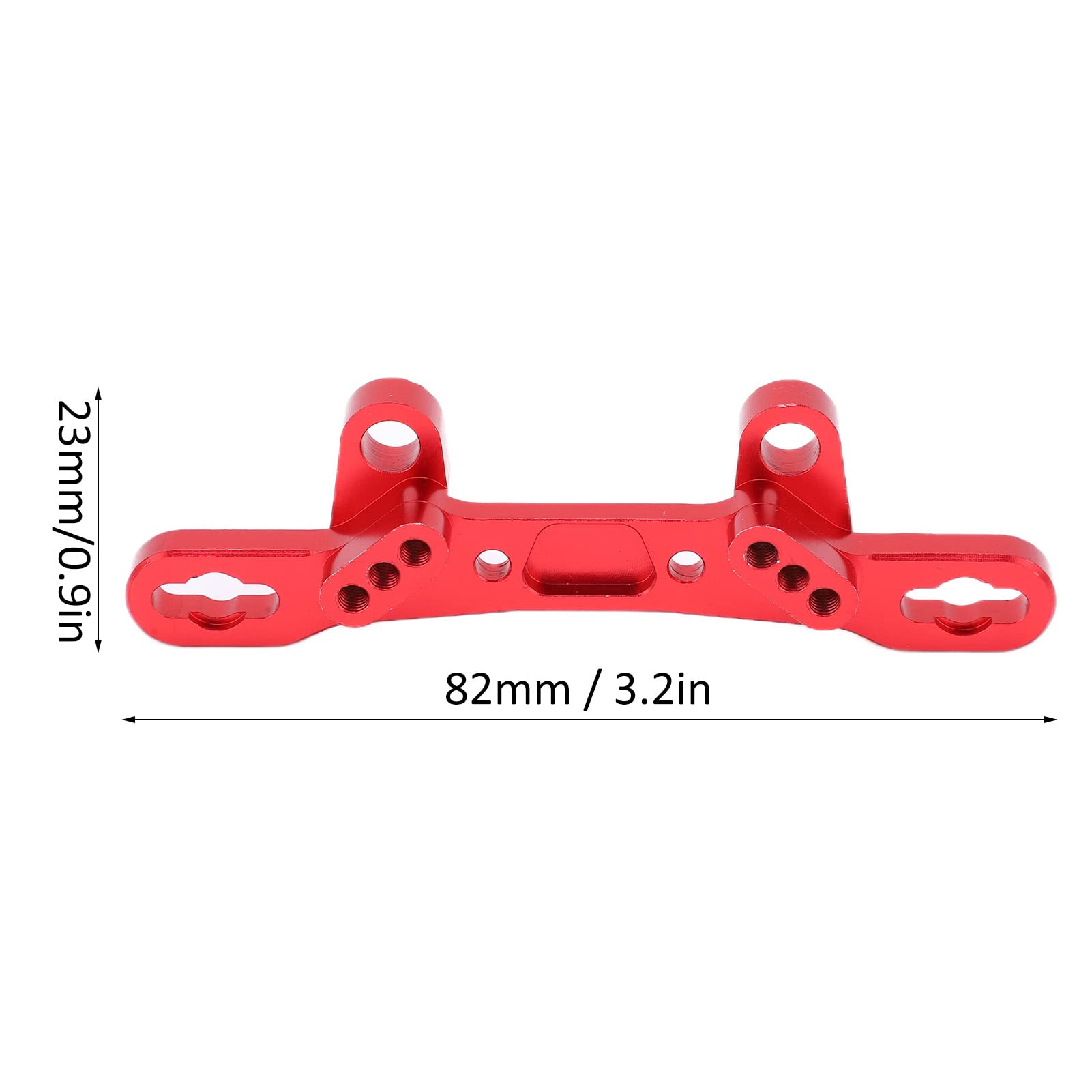 RC Shock Damper Tower, RC Shock Damper Tower Mount Aluminum Alloy RC Rear Front Shock Tower for Tamiya TT02 Upgrade (Red)