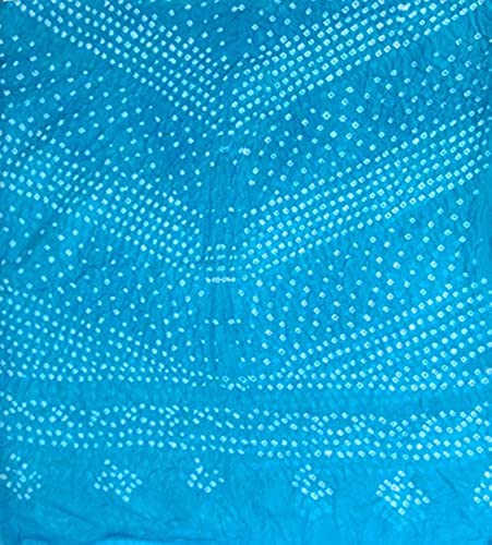 Image of PK HUB Women's Jaipuri Rajasthani Art Silk Bandhej Bandhani Dupatta