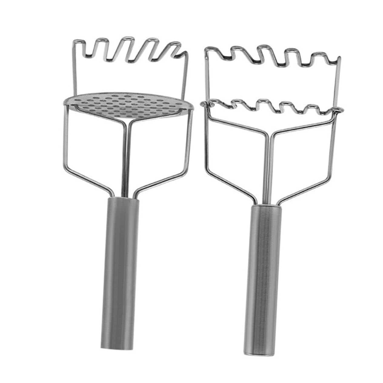 OUNONA 2pcs Dual Layer Potato Masher Tool Food Masher with Ergonomic Handle for Easy Mashing Kitchen Essential for Smooth Mashed Potatoes and More