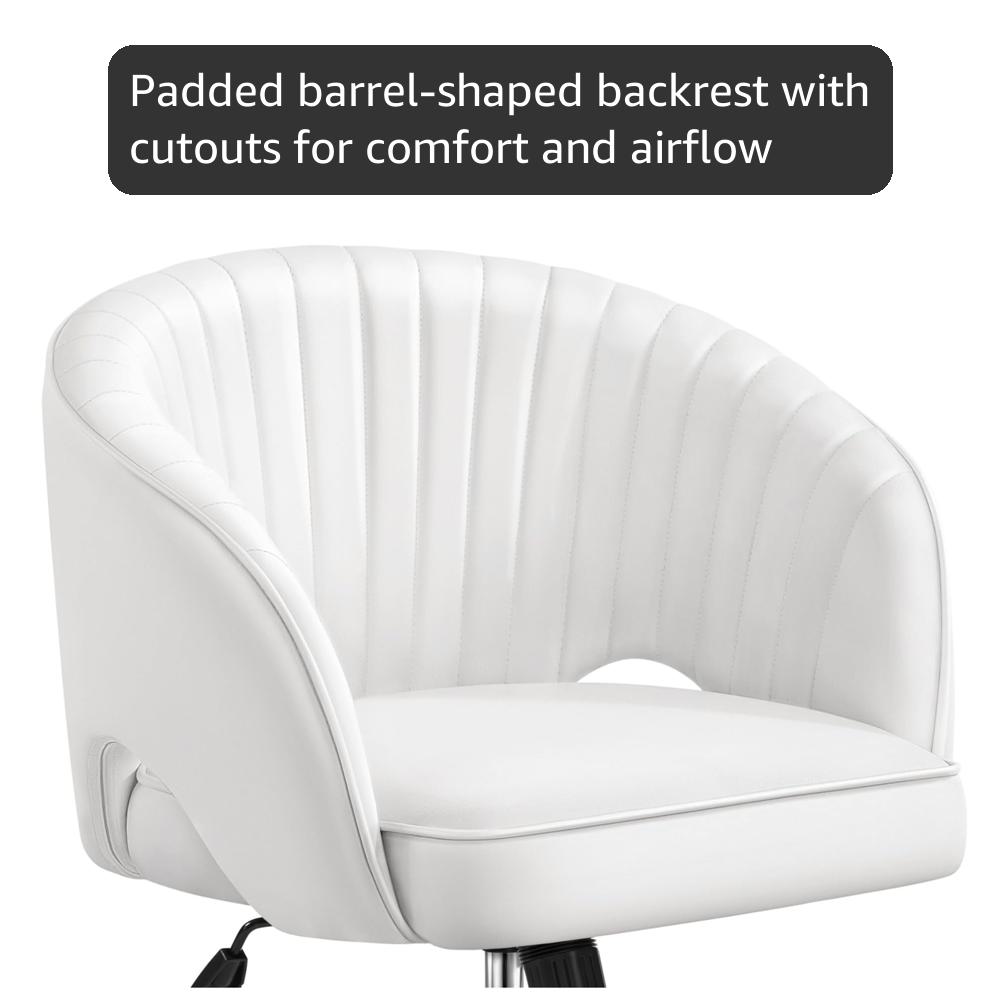 Amazon.com: Yaheetech Home Office Chair, Faux Leather Desk Chair
