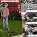 Cordless Weed Wacker, Electric Grass Trimmer 21V 4.0Ah Battery Powered Weed Trimmer, 3 in 1 Stringless Lightweight Brush Cutter/Edger/Mower with 4 Types Blade & Wheels for Garden and Yard Lawn