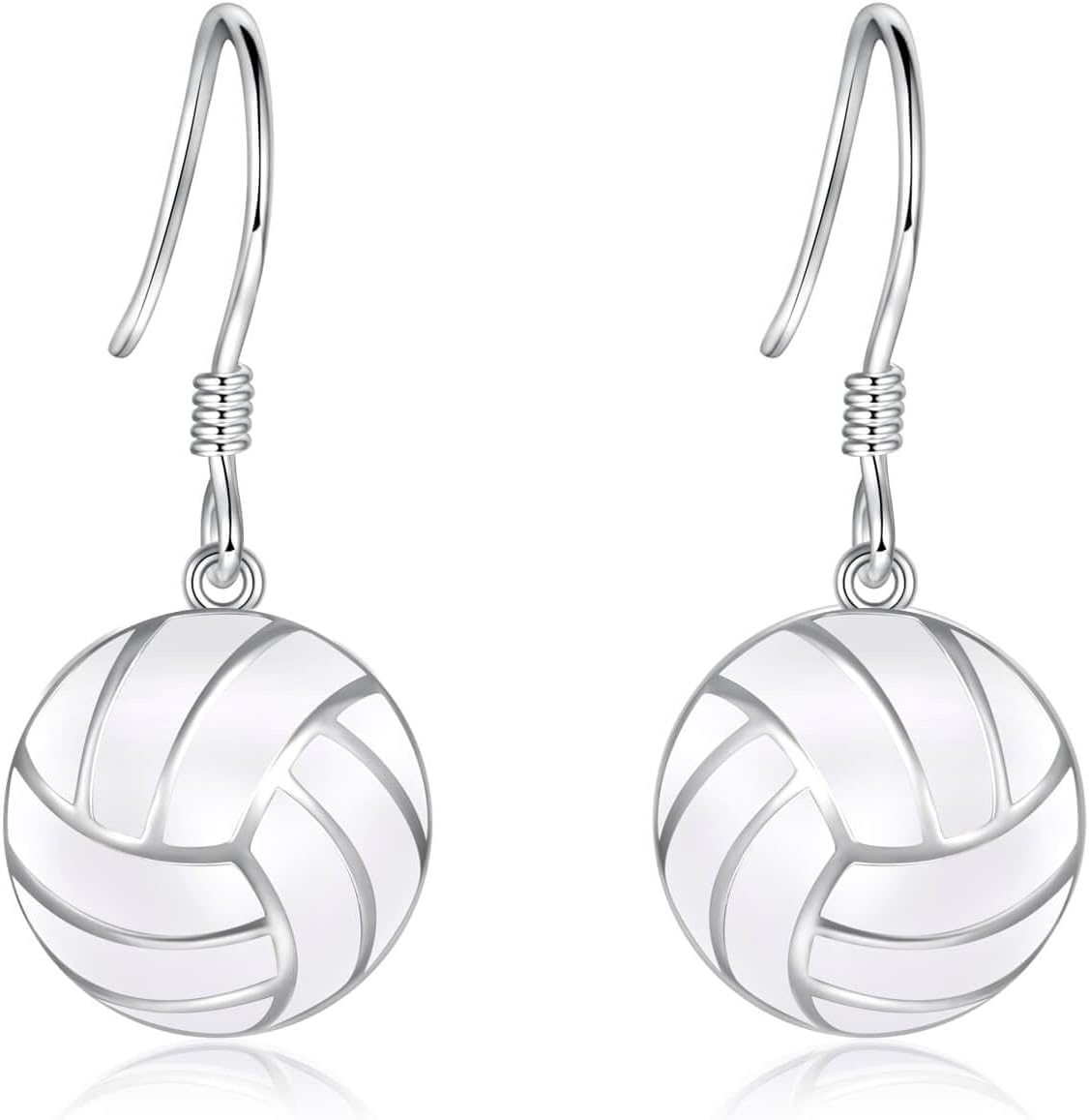 925 Sterling Silver Softball Volleyball Basketball Baseball Football Soccer Earrings Stud Hypoallergenic Sports Mom Jewelry Gifts for Women Player Lover